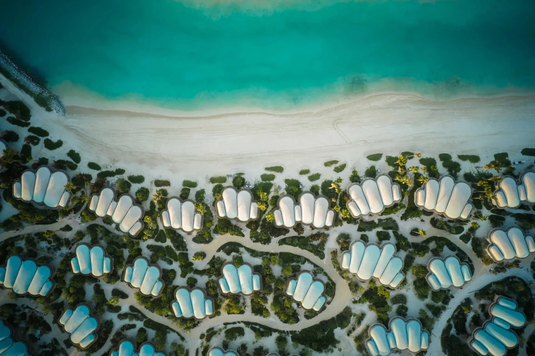 Aerial view of a Red Sea destination project in Saudi Arabia.